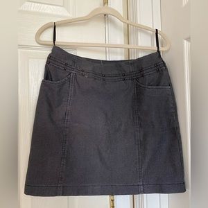 Metallic black mini-skirt (Brand: Iora)